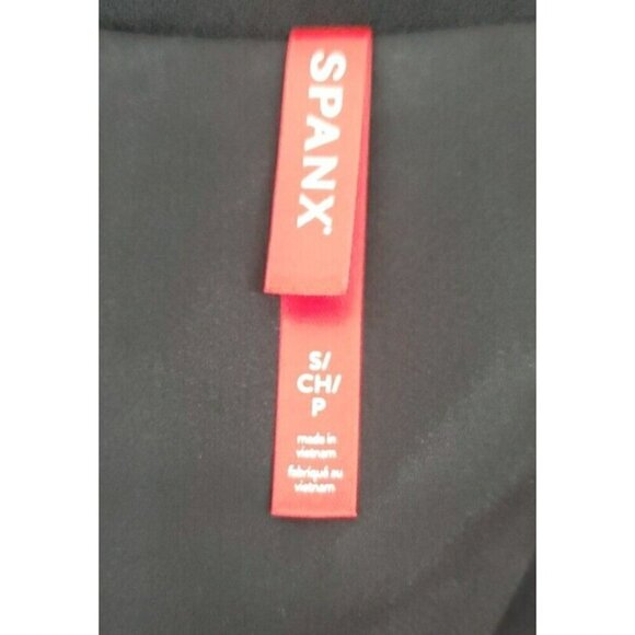 Spanx Collarless Blazer Black Womens Long Sleeve Jacket Size Small - Picture 9 of 11